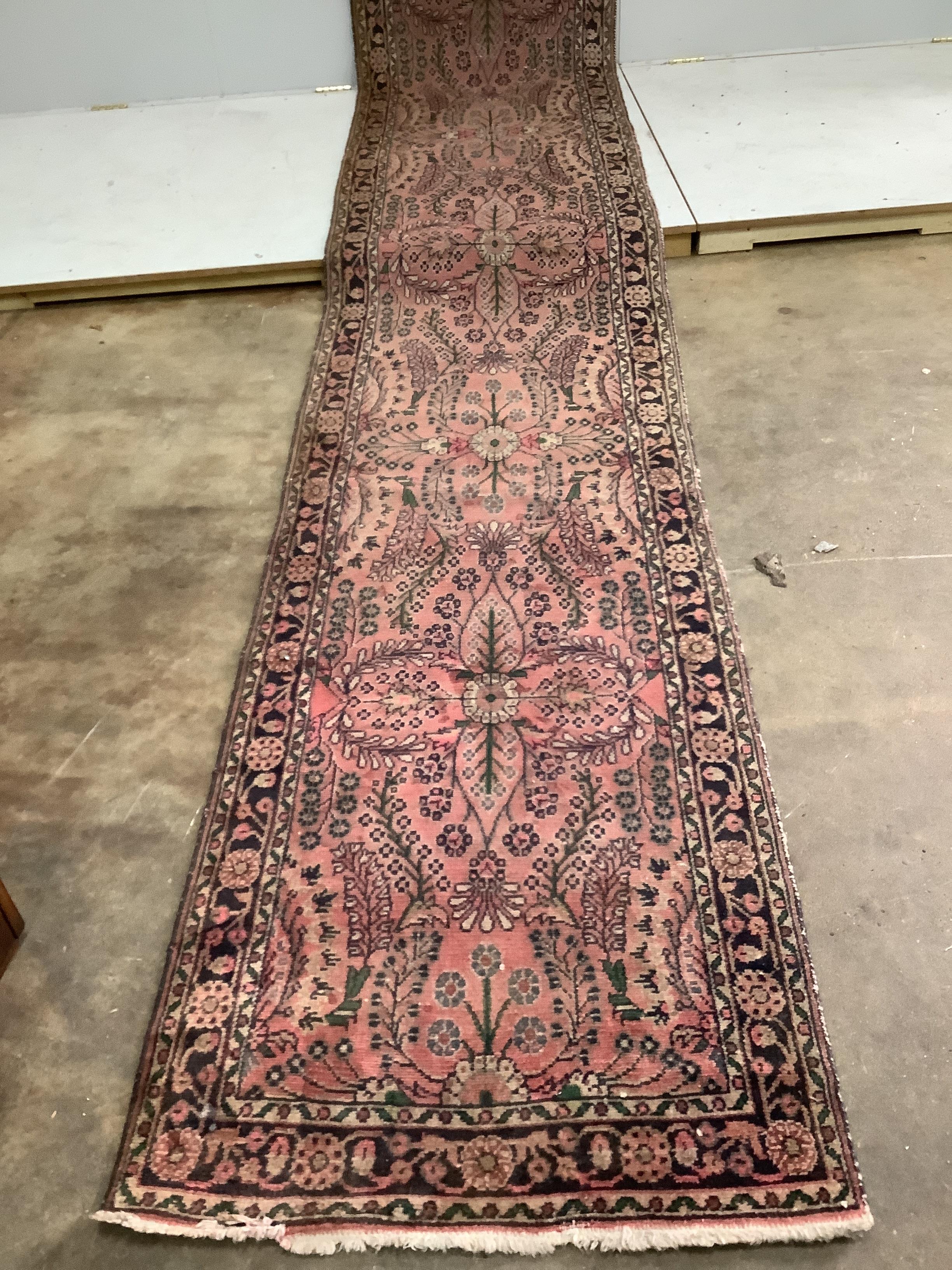A Heriz runner, 562 x 76cm